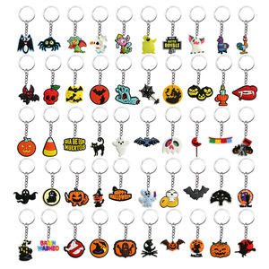 Llaveros de Halloween Personalizados, Removibles, Divertidos, de Dibujos Animados, Variados, de PVC, Plástico, 2D - Product Image 1