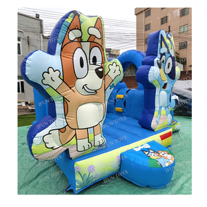 Castillo Inflable Comercial Blu-ey con Tobogán, Castillo de Brinco de PVC para Fiestas Infantiles en Alquiler - Product Image 4
