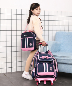 <span class=keywords><strong>Trolley</strong></span> Mochilas escolares para niños de 6 a 12 años Mochila escalable de seis ruedas para niños con bolsa de Almuerzo - Product Image 4