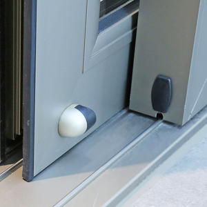 Hihaus ระเบียงสีดำขนาดใหญ่อลูมิเนียมคู่เคลือบอัตโนมัติประตูกระจกบานเลื่อน - Product Image 5