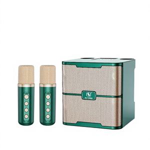 YS213 <span class=keywords><strong>Karaoké</strong></span> Audio Sans Fil pour Microphone Casque Double Haut-parleur Tout-en-un Danse <span class=keywords><strong>de</strong></span> Groupe avec Emplacement pour Carte - Product Image 1