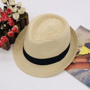 Sombreros Fedora de Paja para Niños, Estilo Casual para Deportes al Aire Libre, Primavera y Otoño - Product Image 6