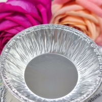 ZUVERLÄSSIGE 50ml Einweg-Aluminiumfolie Eierkuchenform Muffinförmchen Lebensmittelechter Kunststoffdeckel 76*23mm Restaurantgebrauch Fabrikpreis