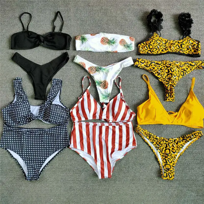 Inventario all'ingrosso abbigliamento diretto costumi da bagno all'ingrosso abbigliamento misto top inventario bikini da donna costumi da bagno da spiaggia sexy stock