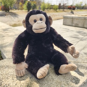 Peluche de Chimpancé Negro Suave, Realista y Adorable, para Niños y Niñas, Regalo de Cumpleaños, Decoración para el Hogar y la Habitación Infantil, Colección - Product Image 6