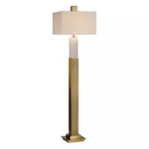 Lampe sur pied rétro américaine en <span class=keywords><strong>travertin</strong></span>, décoration de salon, chambre à coucher, côté canapé, design simple - Product Image 1