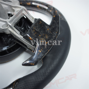Volant privé en fibre de carbone forgé sur mesure pour <span class=keywords><strong>Ford</strong></span> <span class=keywords><strong>Mustang</strong></span> avec palettes de changement de vitesse/Disponible pour tous les modèles de voiture - Product Image 5