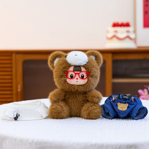 Auténticas Muñecas de Peluche de las <span class=keywords><strong>Tres</strong></span> Hermanas, Caperucita Roja y la Loba, de Algodón PP, Compañeras de Aprendizaje para Bebés, Juguetes de Moda - Product Image 4