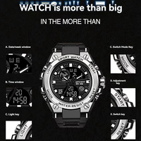 Montre numérique pour homme, montre de sport décontractée, montre électronique étanche à la mode pour homme