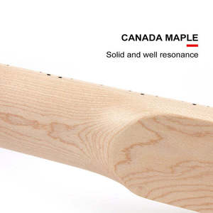 Mástil de Guitarra de Repuesto de 22 Trastes y 25.5 Pulgadas de Escala, Madera de Arce Natural, Mástil de Guitarra sin Terminar para DIY - Product Image 5