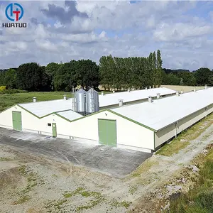 Customized standard Poultry chicken farming House design for 10000 chickens