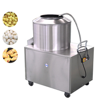 Automatische Commerciële Aardappel Zoete Dunschiller Elektrische Taro Aardappel Schil Dunschiller Wasmachine Volledig