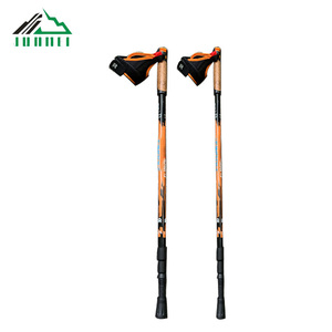 2 bölüm mantar kolu 3K karbon Fiber geri çekilebilir teleskopik yürüyüş Sticks <span class=keywords><strong>Nordic</strong></span> yürüyüş kutup - Product Image 1