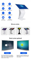Kios Layar Sentuh Digital Signage Iklan Interaktif Android 43-inci dengan Teknologi Infrared/Kapasitif untuk Pusat Perbelanjaan