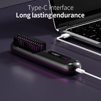 Lisseur sans fil USB à ions négatifs sans fil Mini brosse à cheveux électrique Lisseur à cheveux Brosse peigne