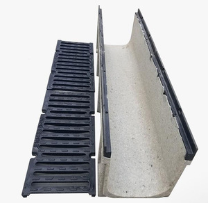 Canale di Drenaggio a U <span class=keywords><strong>in</strong></span> Acciaio Inox e Resina per Esterni di Alta Qualità, Grondaia per Acque Piovane <span class=keywords><strong>in</strong></span> SMC - Product Image 2
