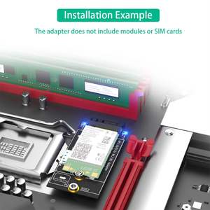 <span class=keywords><strong>M</strong></span>.<span class=keywords><strong>2</strong></span> anahtar B A + E adaptör kartı ile NANO SIM kart yuvası için 3G/4G/5G LTE modülü desteği USB <span class=keywords><strong>2</strong></span>.0 / PCI-E <span class=keywords><strong>M</strong></span>.<span class=keywords><strong>2</strong></span> b-key 3042 3052 kart - Product Image 2