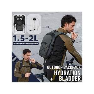 Unisex Hiking <b>Backpack</b> 18 In <b>Lightweight</b> Hydration Pack With Adjustable Straps For Outdoor Cycling Travel Storage - Product Image 4