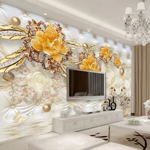 Vente chaude 3d papier peint nordique ins peint à la main romantique magnolia intérieur mur <span class=keywords><strong>de</strong></span> <span class=keywords><strong>fond</strong></span> <span class=keywords><strong>de</strong></span> papier peint <span class=keywords><strong>de</strong></span> style européen - Product Image 1