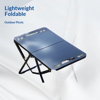 Table tactique d'extérieur, table pliante multifonctionnelle légère, petite table à thé portable pour pique-nique et équipement de camping