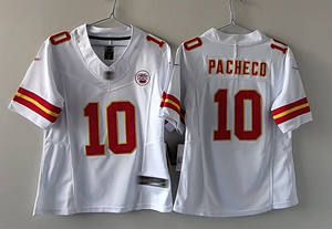 Camisetas de los Kansas City Chiefs para Mujer, Camisetas de Fútbol Americano de EE. UU. Limitadas y Cosidas, con los Números 15 de Patrick Mahomes, 87 de Kelce, 10 de Pacheco, 4 de Rice y 1 de Worth - Product Image 4