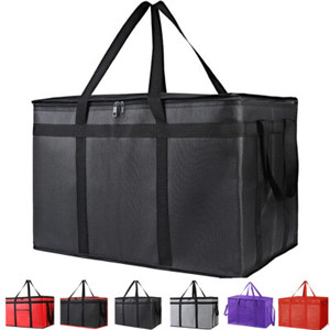 Borse Termiche Riutilizzabili per la Spesa, Borsa per Consegna Cibo Caldo/Freddo, Pieghevole con Chiusura a Cerniera - Product Image 1