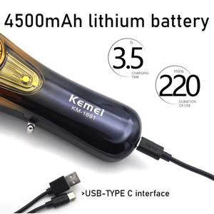 Kemei Tondeuse à <span class=keywords><strong>cheveux</strong></span> professionnelle KM-1691 9000 tr/min Machine à couper les <span class=keywords><strong>cheveux</strong></span> pour Baber 10W Tondeuse à <span class=keywords><strong>cheveux</strong></span> électrique Cadeau pour hommes - Product Image 4