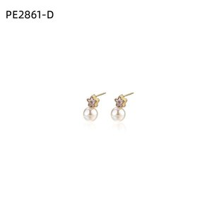 Fashion Earrings with Pearl Stud PE2861 for Women High Quality Jewelry - Product Image 2