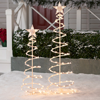 Weihnachtsbeleuchtung 2024 Bestseller Weihnachts-Dekorativer Spiralförmiger Baum LED Mini-Spiralbaum Heimdekoration