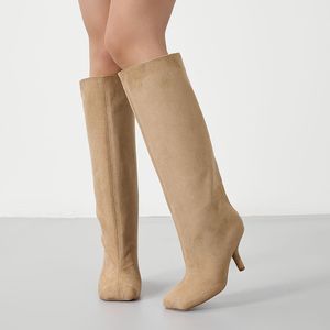 <span class=keywords><strong>Stiefel</strong></span> Damen 2025 Stivali Donna Strange Big Feet Tacones altos Botas de cuero para mujer Zapatos - Product Image 5