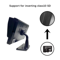 Hesida Monitor de 4 canales de 10 pulgadas, 1080P, autobús, RV, cámara de marcha atrás, camión, BSD, punto ciego, detección de vehículos, sistema de monitoreo de conductores DMS