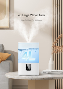 Umidificador de Ar Ultrassônico Inteligente Elétrico Doméstico com Tanque de Água Transparente Branco RUNAL OEM com Tuya Wifi - Product Image 2