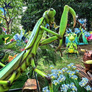 Modelos de Insectos Gigantes Realistas y Móviles, <span class=keywords><strong>Mantis</strong></span> Animatrónico con Alas y Cabeza en Movimiento, Personalizable para Parques de Aventuras, Museos, Interiores/Exteriores - Product Image 1