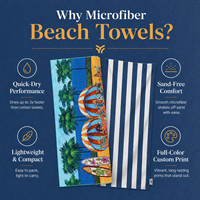 Quick Dry Oversized Sports Swimming Pool Towel Lightweight Super Absorbent Large Sand Free Custom Microfiber Beach Towels