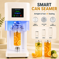Machine de scellage automatique de canettes non rotative, type commercial, pour sceller les couvercles en aluminium des canettes de boissons et de produits pour animaux de compagnie