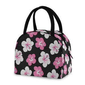 Sac à déjeuner pour enfants style hawaïen, sac isotherme imperméable en aluminium, sac à repas portable pour pique-nique - Product Image 1