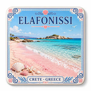 Posavasos Cuadrados de Cerámica, Posavasos para Tazas, Personalizados con Impresión, Superficie Brillante o Mate con Diseño <span class=keywords><strong>Crete</strong></span> - Product Image 2