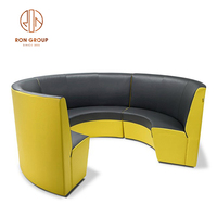 Prix d'usine, prix bas, mobilier moderne pour discothèque, restaurant, bar, salon, banc double face rose, canapé en cuir PU, sièges de banquette