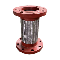 Tuyau métallique flexible tressé en acier inoxydable 304 304L 316 316L à bride, basse pression, résistant à la corrosion, pour l'alimentation en eau