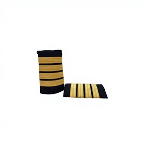 Épaulette Cérémonielle Personnalisée à Sangle Unique Noire avec 3 Barres Argentées pour Pantalon de Travail - Vente par QUICK WAY INDUSTRIES - Product Image 2