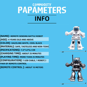 Robot Mini Boxing <span class=keywords><strong>Toy</strong></span> Battle Robot Điều Khiển Từ Xa Robot Boxing Với Hiệu Ứng Ánh Sáng Và Âm Thanh Tuyệt Vời Cho Hai Người Chơi - Product Image 4