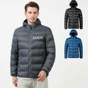 Veste en duvet de canard blanc pour homme, style jeune, simple, polyvalente, décontractée - Product Image 1