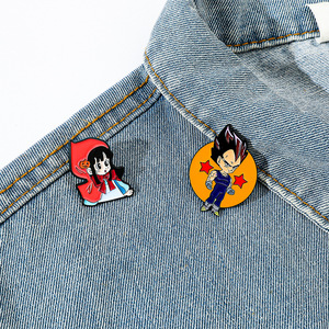 <span class=keywords><strong>8</strong></span> Designs Vente en gros Anime <span class=keywords><strong>DBZ</strong></span> Master Roshi Goku Pin col chemise pour hommes Cartoon Personnalisé Métal Émail Badge Pins pour les fans - Product Image 3