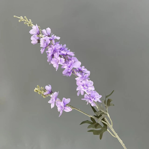 Tige de Delphinium en peluche extra-longue de 86 cm avec des têtes de <span class=keywords><strong>fleurs</strong></span> denses pour des arrangements naturels de qualité supérieure, fleur artificielle en soie - Product Image 3