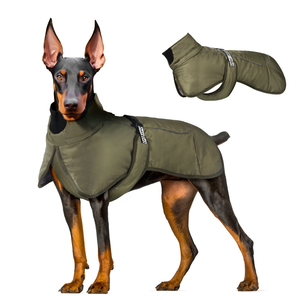 Abrigo de algodón para perros grandes de otoño e invierno, chaqueta cálida reflectante para perros, abrigo de algodón impermeable y a prueba de viento para mascotas <span class=keywords><strong>Doberman</strong></span> - Product Image 3