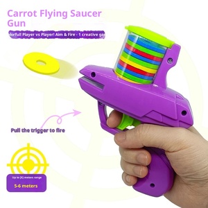 Pistola Giocattolo per Bambini con Lanciatore di Dischi in Schiuma, Gioco all'Aperto per Ragazzi, Giocattolo Classico per Genitori e Figli - Product Image 2