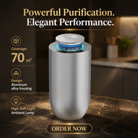Diffuseur d'arômes portable pour voiture de 20 ml, diffuseur d'huiles essentielles sans eau à brume froide USB Type-C, silencieux et à faible bruit
