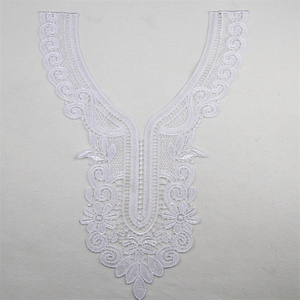 Hot bán bán buôn hóa chất ren cổ áo <span class=keywords><strong>cutwork</strong></span> cổ áo cổ áo đính ren thêu thiết kế cho phụ nữ - Product Image 5