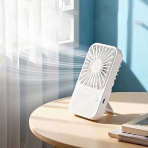 Mini <b>Foldable</b> Handheld Portable Electric <b>Desk</b> Fan Three-Speed USB Rechargeable Battery Powered for Hotel Household & Outdoor Use - Product Image 1