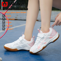 Chaussures de sport respirantes pour enfants, vente en gros d'usine, pour badminton et tennis de table, empeigne en mesh respirant, semelle extérieure en caoutchouc, unisexe